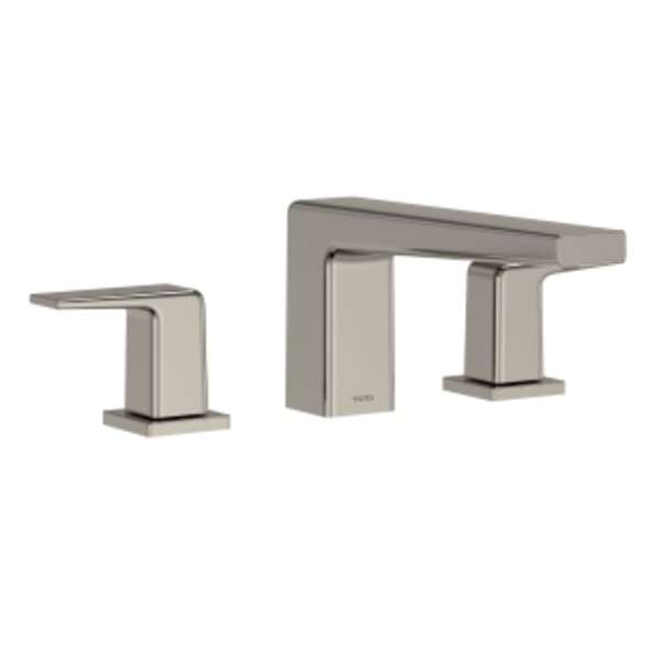 TOTO® GB Two-Handle Deck-Mount Roman Tub Filler Trim, Polished Nickel - TBG10201U#PN