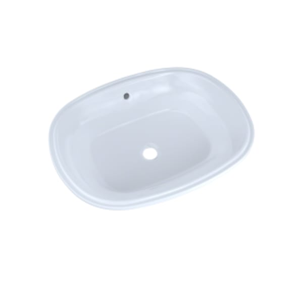 TOTO® Maris™ 20-5/16" x 15-9/16" Oval Undermount Bathroom Sink with CEFIONTECT, Cotton White - LT481G#01