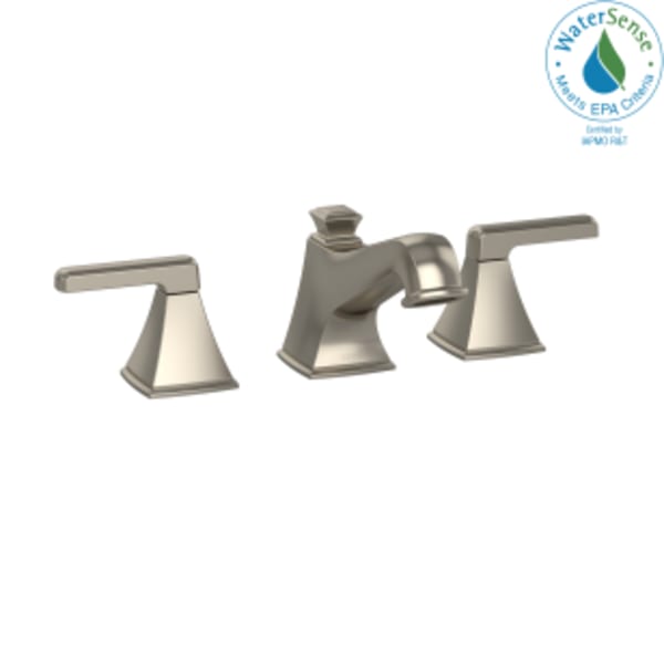 TOTO® Connelly® Two Handle Widespread 1.2 GPM Bathroom Sink Faucet, Brushed Nickel - TL221DD12#BN