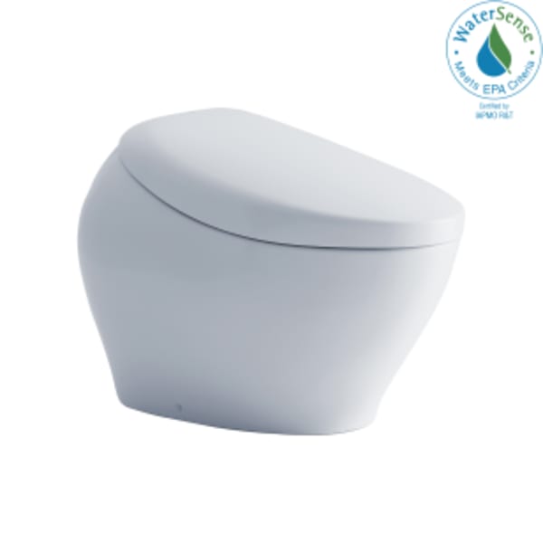 TOTO® NEOREST® NX1 Dual Flush 1.0 or 0.8 GPF Toilet with Integrated Bidet Seat, EWATER+® - Cotton White - MS902CUMFG#01