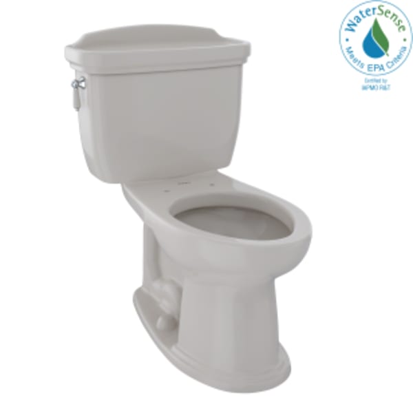 TOTO® Eco Dartmouth® Two-Piece Elongated 1.28 GPF Universal Height Toilet, Sedona Beige - CST754EF#12