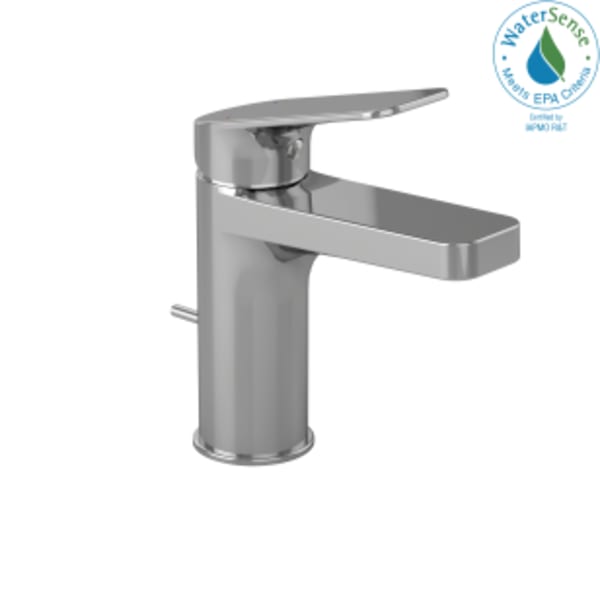 TOTO® Oberon® S Single Handle 1.2 GPM High-Efficiency Bathroom Sink Faucet, Polished Chrome - TL363SD12R#CP