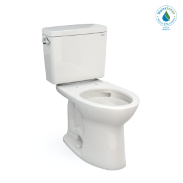 TOTO® Drake® Two-Piece Elongated 1.28 GPF Universal Height TORNADO FLUSH® Toilet with CEFIONTECT®, Colonial White - CST776CEFG#11