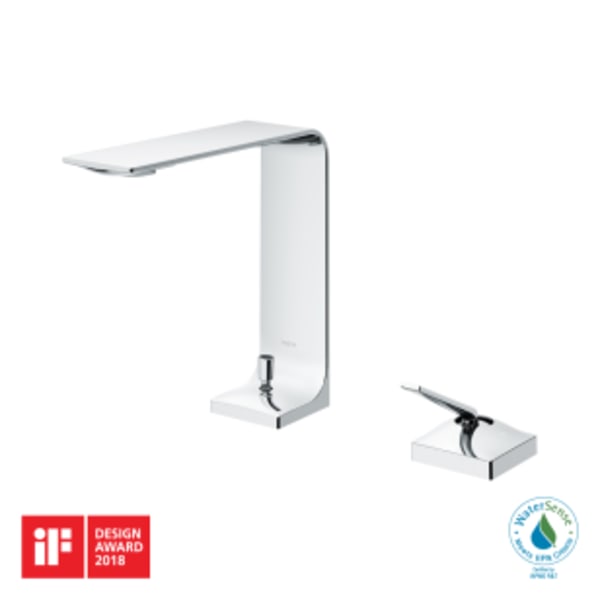 TOTO® ZL 1.2 GPM Single Handle Semi-Vessel Bathroom Sink Faucet with COMFORT GLIDE™ Technology, Polished Chrome - TLP02304U#CP