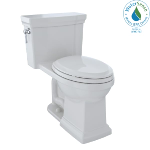 TOTO® Promenade® II 1G® One-Piece Elongated 1.0 GPF Universal Height Toilet with CEFIONTECT, Colonial White - MS814224CUFG#11