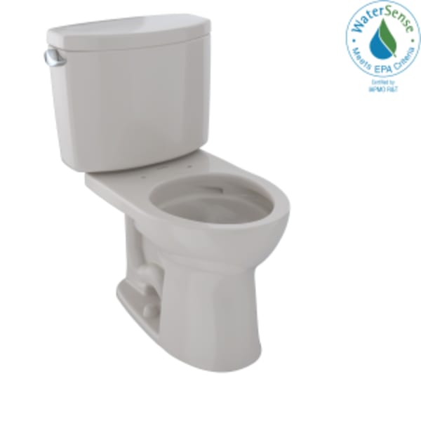 TOTO® Drake® II Two-Piece Round 1.28 GPF Universal Height Toilet with CEFIONTECT, Sedona Beige - CST453CEFG#12
