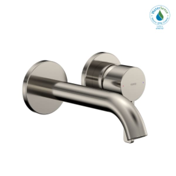 TOTO® GF 1.2 GPM Wall-Mount Single-Handle Bathroom Faucet with COMFORT GLIDE Technology, Polished Nickel - TLG11307U#PN