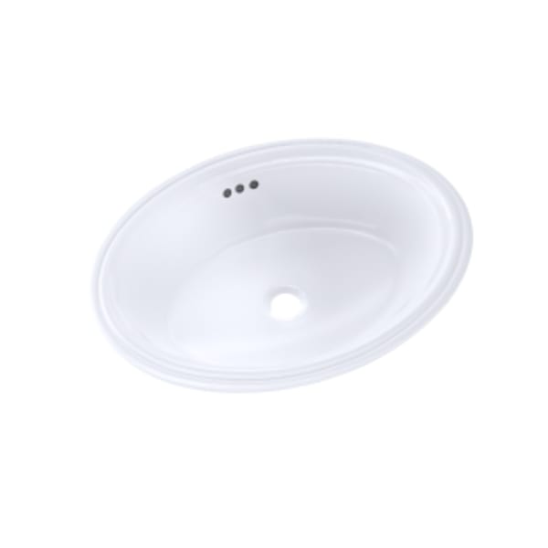 TOTO® Dartmouth® 17-1/4" x 12-7/8" Oval Undermount Bathroom Sink, Cotton White - LT643#01