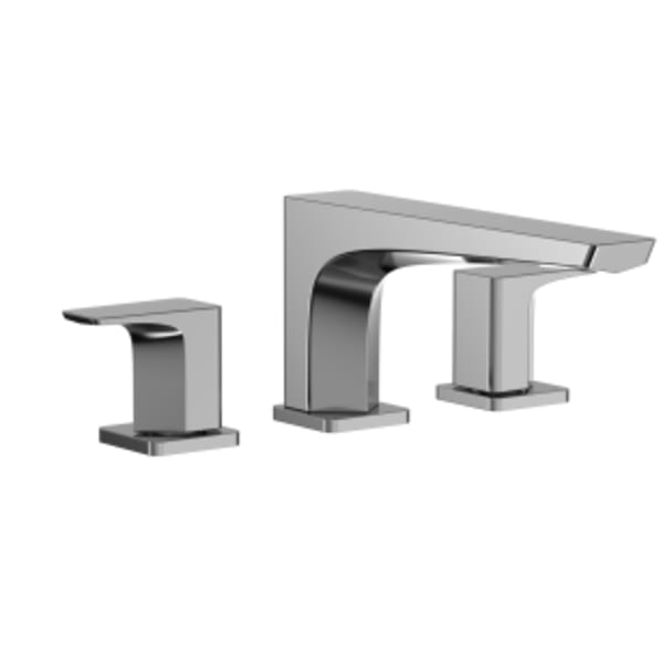 TOTO® GE Two-Handle Deck-Mount Roman Tub Filler Trim, Polished Chrome - TBG07201U#CP