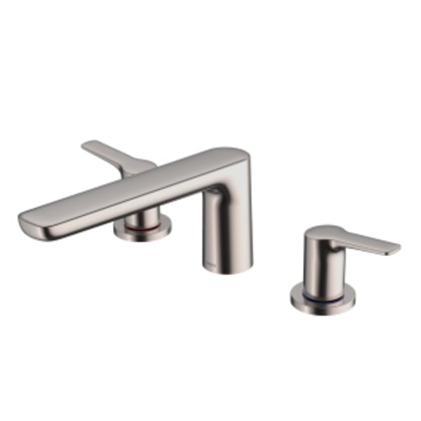 TOTO® GS Two-Handle Deck-Mount Roman Tub Filler Trim, Polished Nickel - TBG03201U#PN