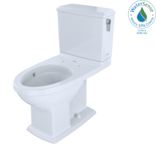 TOTO® Connelly® Two-Piece Elongated Dual-Max® 1.28 and 0.9 GPF Universal Height Toilet with CEFIONTECT and Right Lever, Colonial White - CST494CEMFRG#01
