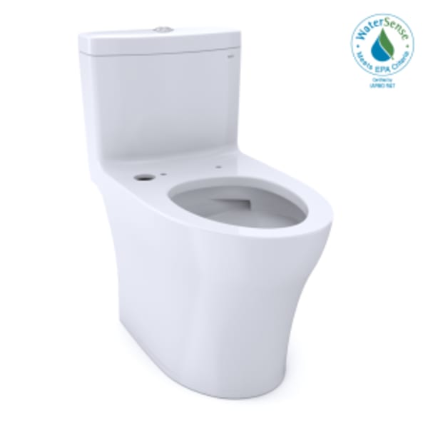 TOTO® Aquia® IV One-Piece Elongated Dual Flush 1.28 and 0.9 GPF WASHLET®+ and Auto Flush Ready Toilet with CEFIONTECT®, Cotton White - CST646CEMFGNAT40#01