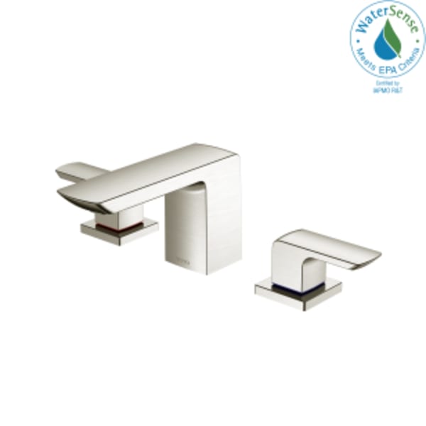 TOTO® GR Series 1.2 GPM Two Handle Widespread Bathroom Sink Faucet with Drain Assembly, Brushed Nickel - TLG02201U#BN