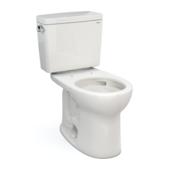 TOTO® Drake® Two-Piece Round 1.6 GPF Universal Height TORNADO FLUSH® Toilet with CEFIONTECT®, Colonial White - CST775CSFG#11
