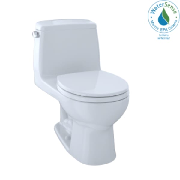 TOTO® Eco UltraMax® One-Piece Round Bowl 1.28 GPF Toilet, Cotton White - MS853113E#01