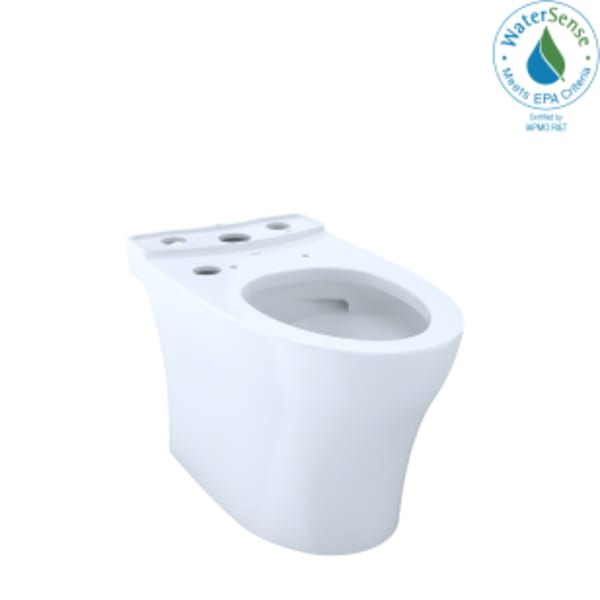TOTO® Aquia® IV Elongated Universal Height Skirted Toilet Bowl with CEFIONTECT®, WASHLET®+ Ready, Cotton White - CT446CEFGNT40#01