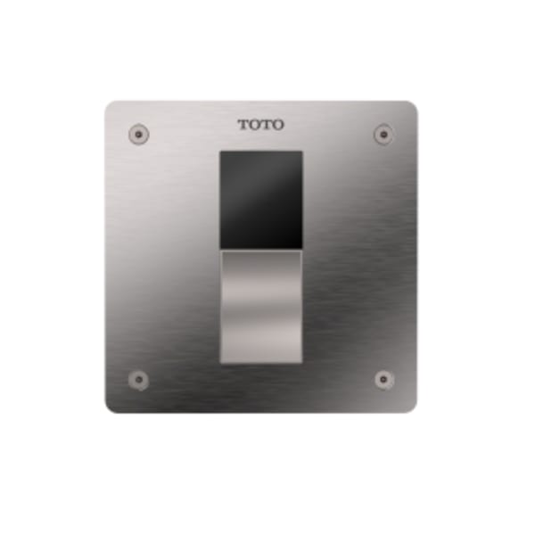 TOTO® ECOPOWER® Touchless 1.6 GPF Concealed Toilet Flush Valve with 4x4 Cover Plate, Polished Chrome - TET3GB#SS