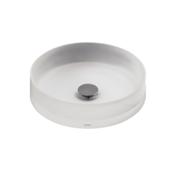 TOTO® Luminist™ Round Vessel Bathroom Sink, Frosted White - LLT150#61