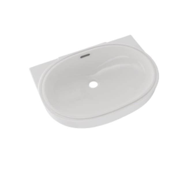 TOTO® Oval 19-11/16" x 13-3/4" Undermount Bathroom Sink with CEFIONTECT, Colonial White - LT546G#11