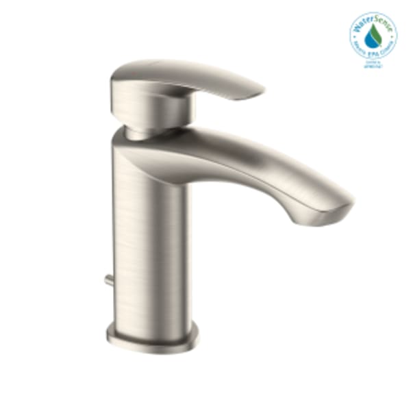TOTO® GM 1.2 GPM Single Handle Bathroom Sink Faucet with COMFORT GLIDE Technology, Brushed Nickel - TLG09301U#BN
