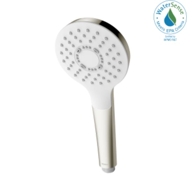 TOTO® G Series 1.75 GPM Single Spray 4" Round Handshower with COMFORT WAVE Technology, Brushed Nickel - TBW01009U4#BN