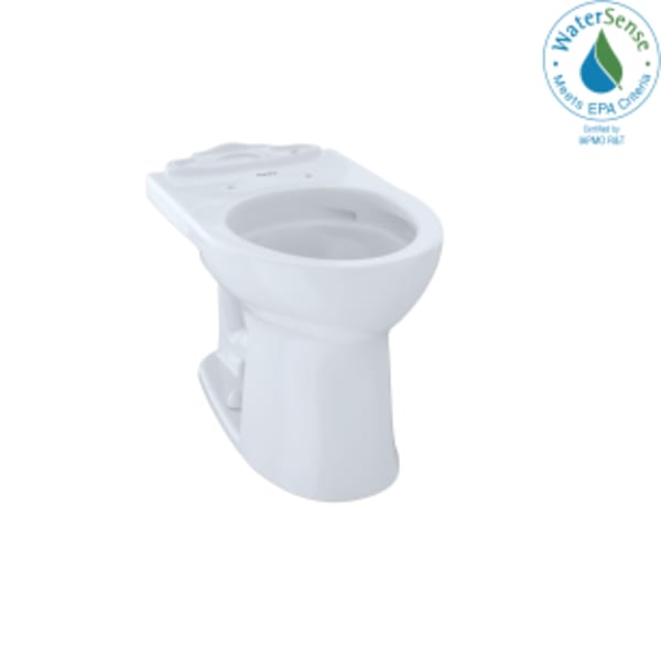 TOTO® Drake® II Universal Height Round Toilet Bowl with CEFIONTECT, Cotton White - C453CUFG#01