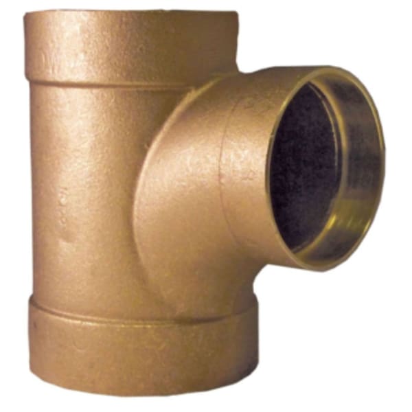 4" x 4" x 2" Copper Fittings - DWV - Sanitary Tee C x C x C
