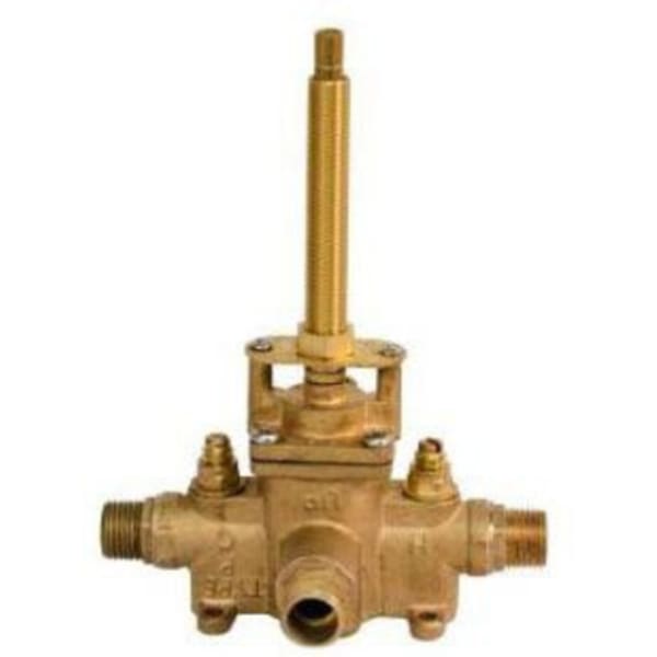 Newport Brass - Pressure Balancing, 4-Port 1/2" Male Threaded/Soldered