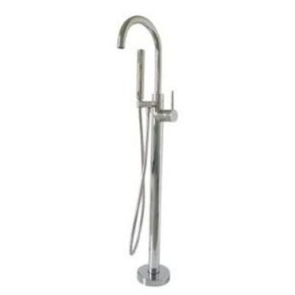 Newport Brass - PRIYA Polished Chrome, Tub/Shower Trim Sets - 1-Handle, Floor Mount, Freestanding Exposed