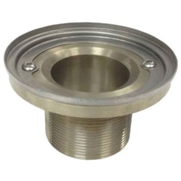 4.14" Diameter x 2.46" H, Solid Brass/Stainless Steel, Decorative, Round, Throat for Tub and Shower Drain