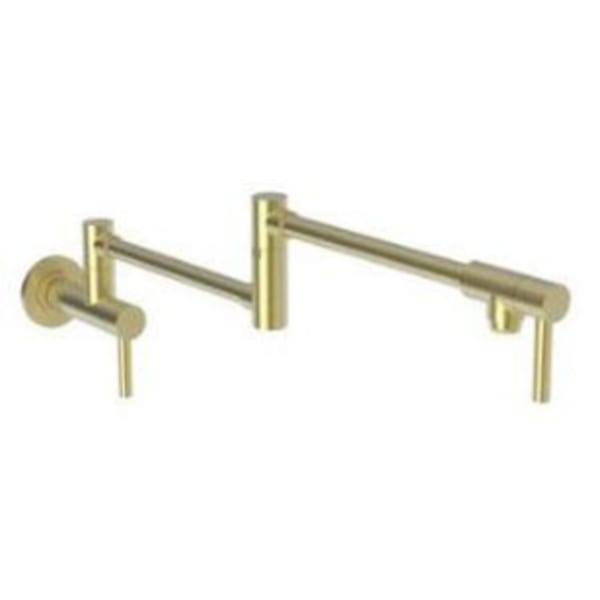 Newport Brass - East Linear Satin Brass, Pot Fillers - 2-Handle, Wall Mount