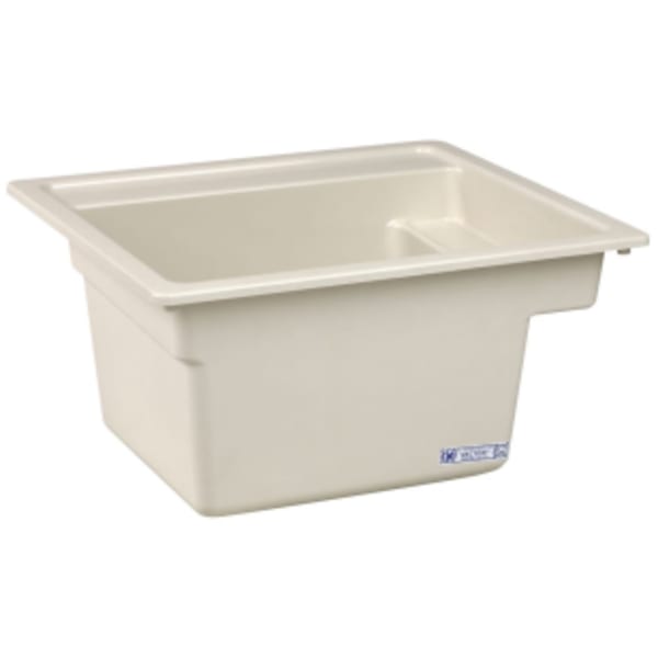 E.L. Mustee & Sons - Vector™ (Laundry/Utility Sink) Biscuit, Single Bowl Sinks Fiberglass - 25" x 22" x 12-3/4"