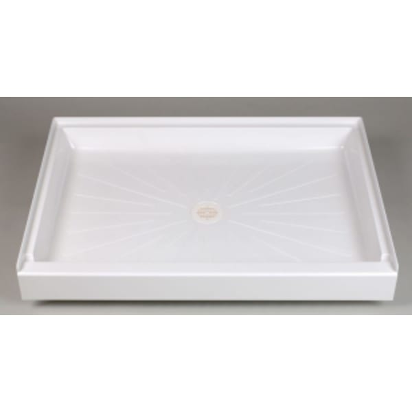 E.L. Mustee & Sons - DURABASE® (Shower Base) White,1-Piece, Rectangle, Single Threshold (60" x 32" x 5-1/2")
