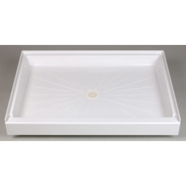 E.L. Mustee & Sons - DURABASE® (Shower Base) White, 1-Piece, Single Threshold, Rectangle (48" x 34" x 5-1/2")