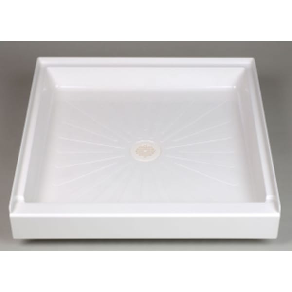 E.L. Mustee & Sons - DURABASE® (Shower Base) White, Shower Bases & Walls - 1-Piece, Single Threshold, Square (36" x 36" x 5-1/2")