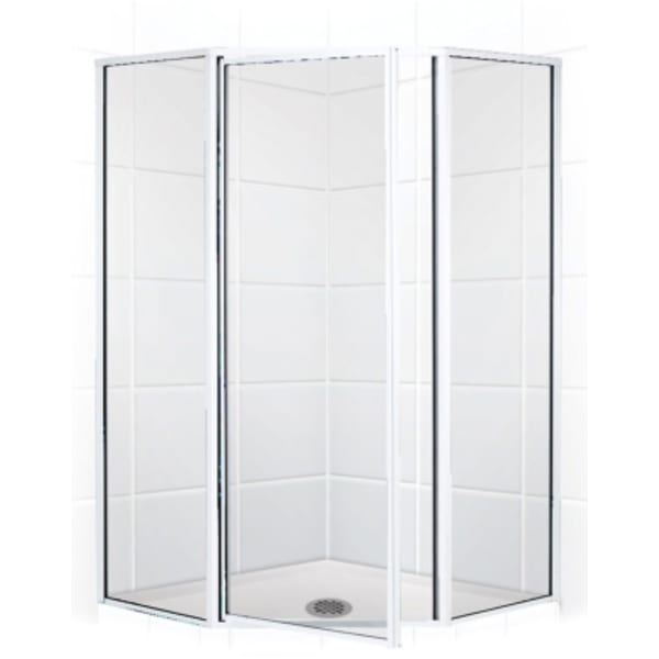 E.L. Mustee & Sons - Stylemate® (Wall & Door Components) Chrome, Shower Bases & Walls - Adjustable, Neo-Angle, Framed ( x x 70")