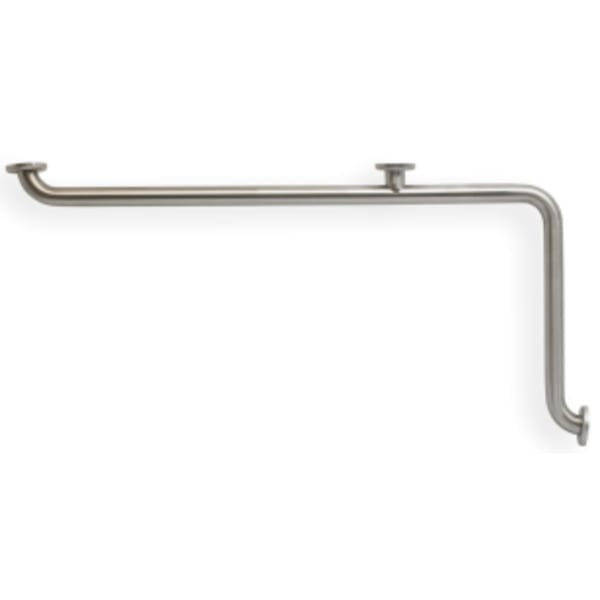 1-1/2" x 42" x 20", Satin, 18 Gauge Stainless Steel, 90D, Inside Corner, Grab Bar