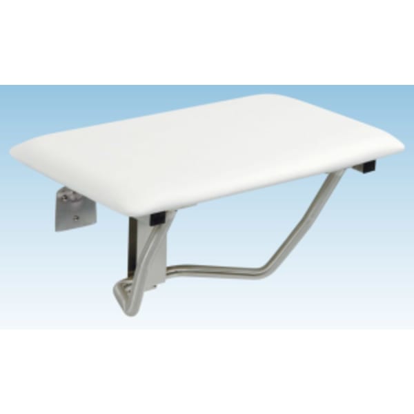 E.L. Mustee & Sons - Caregiver® Satin, Shower Accessories - Fold-Down, Wall Mount, Rectangle
