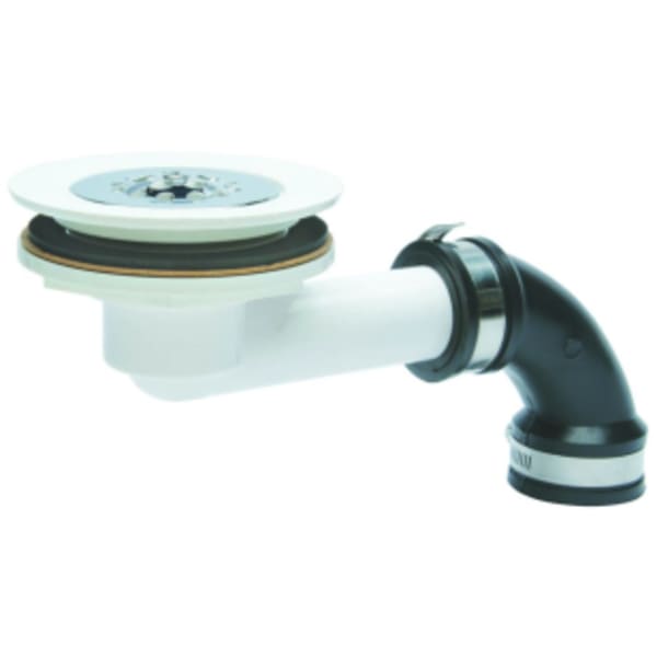 White, DWV, Drain Assembly for 3060R/3060L/360R/360L Shower Floor