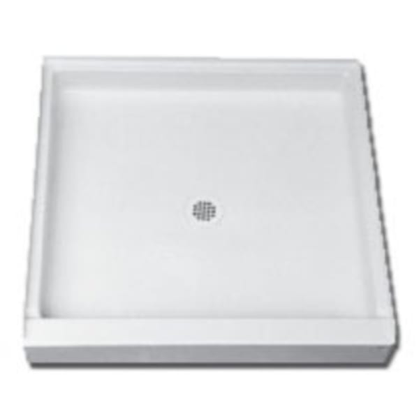 Florestone - (Shower Base) White, Shower Bases & Walls - 1-Piece, Single Threshold (36" x 36" x 5-3/4")