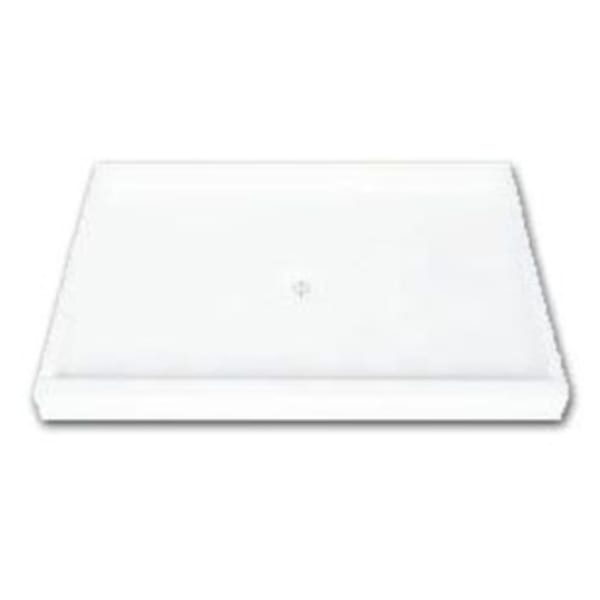 Florestone - (Shower Base) White, Gel Coated, Shower Bases & Walls - 1-Piece, Single Threshold (47-3/4" x 41-3/4" x 4-3/4")