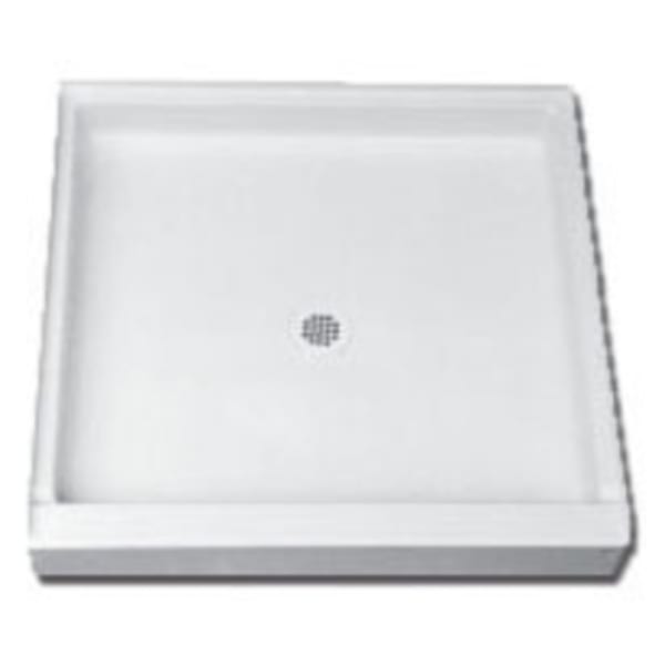 Florestone - Saflor® (Shower Base) White, Shower Bases & Walls - 1-Piece, Single Threshold (32" x 32" x 4-3/4")