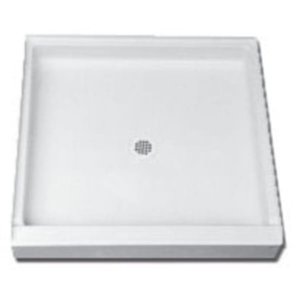 Florestone - Saflor® (Shower Base) White, Shower Bases & Walls - 1-Piece, Single Threshold (54" x 34" x 5-3/4")