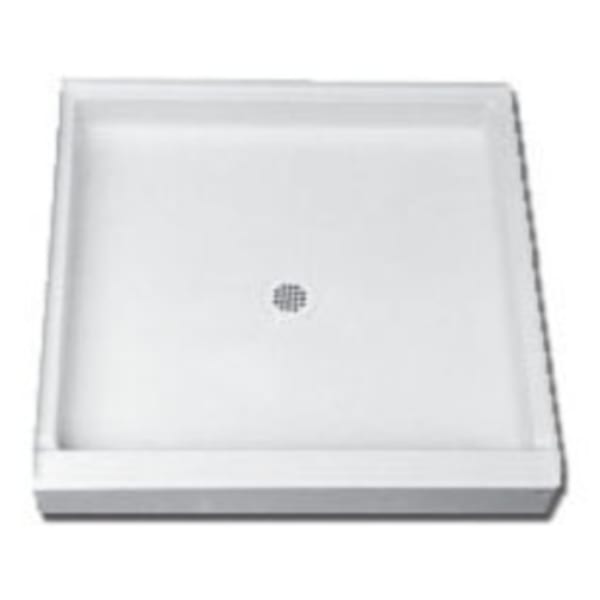 Florestone - Saflor® (Shower Base) White, Shower Bases & Walls - 1-Piece, Single Threshold (60" x 32" x 4-3/4")