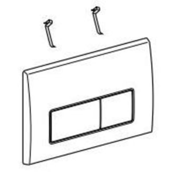 Geberit - Alpine White, Wall Plates & Actuators - GPF