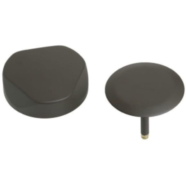 Hard Coat Oil Rubbed Bronze, Metal, Trim Kit with Handle and Plunger for Turn Control Bath Waste and Overflow