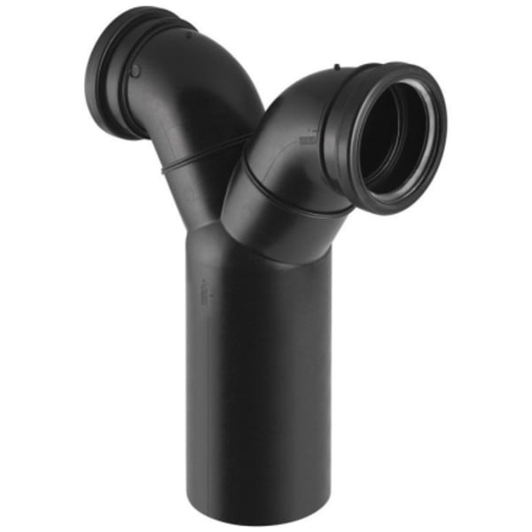 Geberit - HDPE, 90D, Double Bend, Drain Connector for Vertical Drain Duofix Wall Hung Toilet Carrier