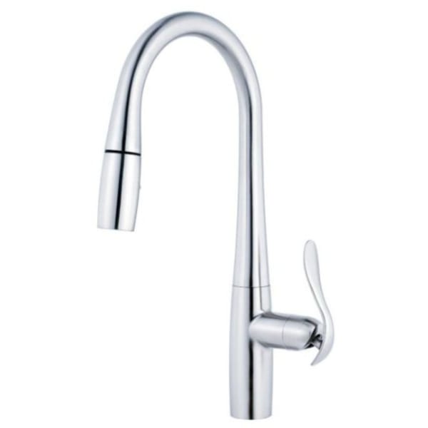 Gerber - Selene® (Pull-Out/Pull-Down) Chrome, Kitchen Faucets - 1-Handle, 2-Function, Deck Mount
