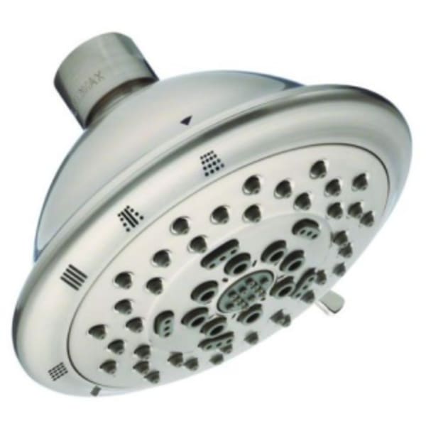 Gerber - Florin® (Shower Head) Brushed Nickel - 5-Function, Wide, Centerjet, Aeration, Massage and Wide + Centerjet, Swivel Ball Joint