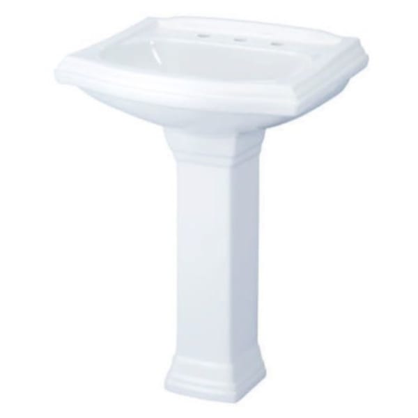 Gerber - Allerton™ White, Pedestal Sinks (Pedestal Base) Vitreous China - x x 28"